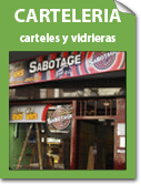 Carteles y vidrieras